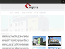 Tablet Screenshot of majnusz.pl